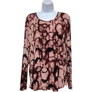 Women's XXL-Long Sleeve Top Multi-Color Design By-Simply Vera
